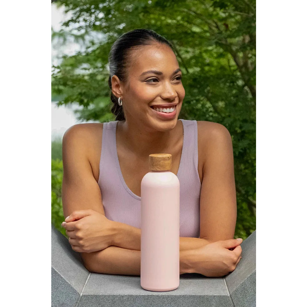 Trinkflasche Edelstahl Wood Edition