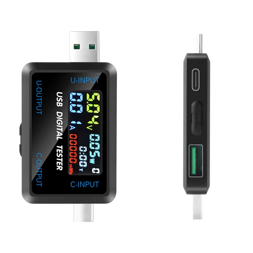 USB-C + USB Digital Power Tester