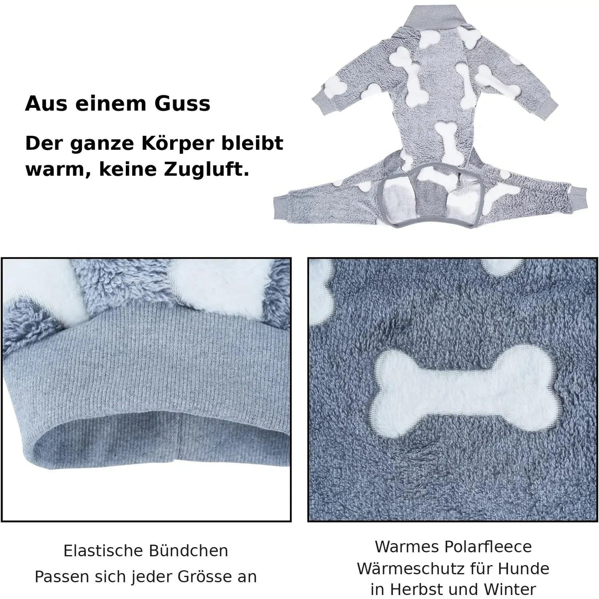 SnugPaws - Winterpyjama für Hunde