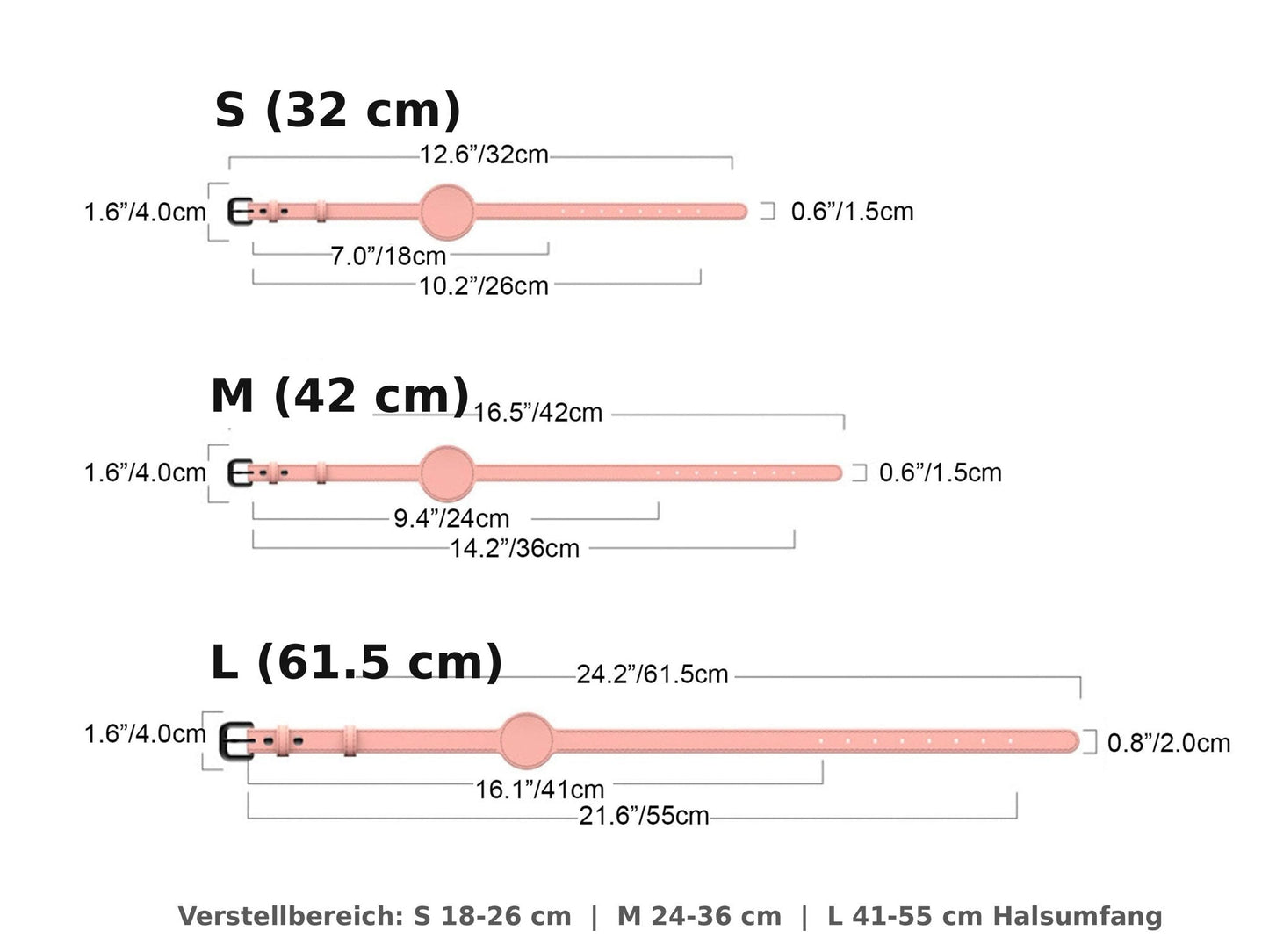 VicoTrack AirTag-Halsband mit Gravur (personalisierbar)