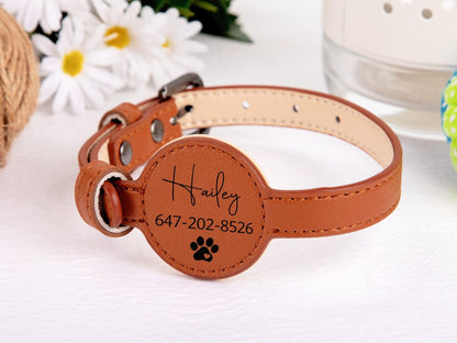 VicoTrack AirTag-Halsband mit Gravur (personalisierbar)