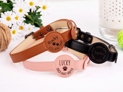 VicoTrack AirTag-Halsband mit Gravur (personalisierbar)