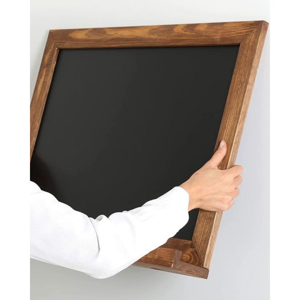 Wandkreidetafel Magnetisch mit Holzrahmen, Dunkel, 70x50cm - Wandtafel - Speedjust Schweiz