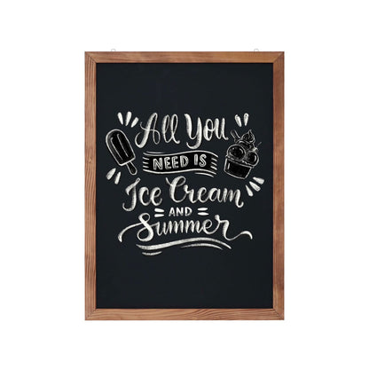 Wandkreidetafel Magnetisch mit Holzrahmen - Wandtafel - Speedjust Schweiz