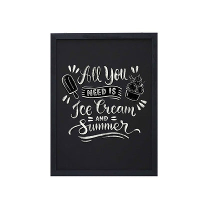 Wandkreidetafel Magnetisch mit Holzrahmen - Wandtafel - Speedjust Schweiz