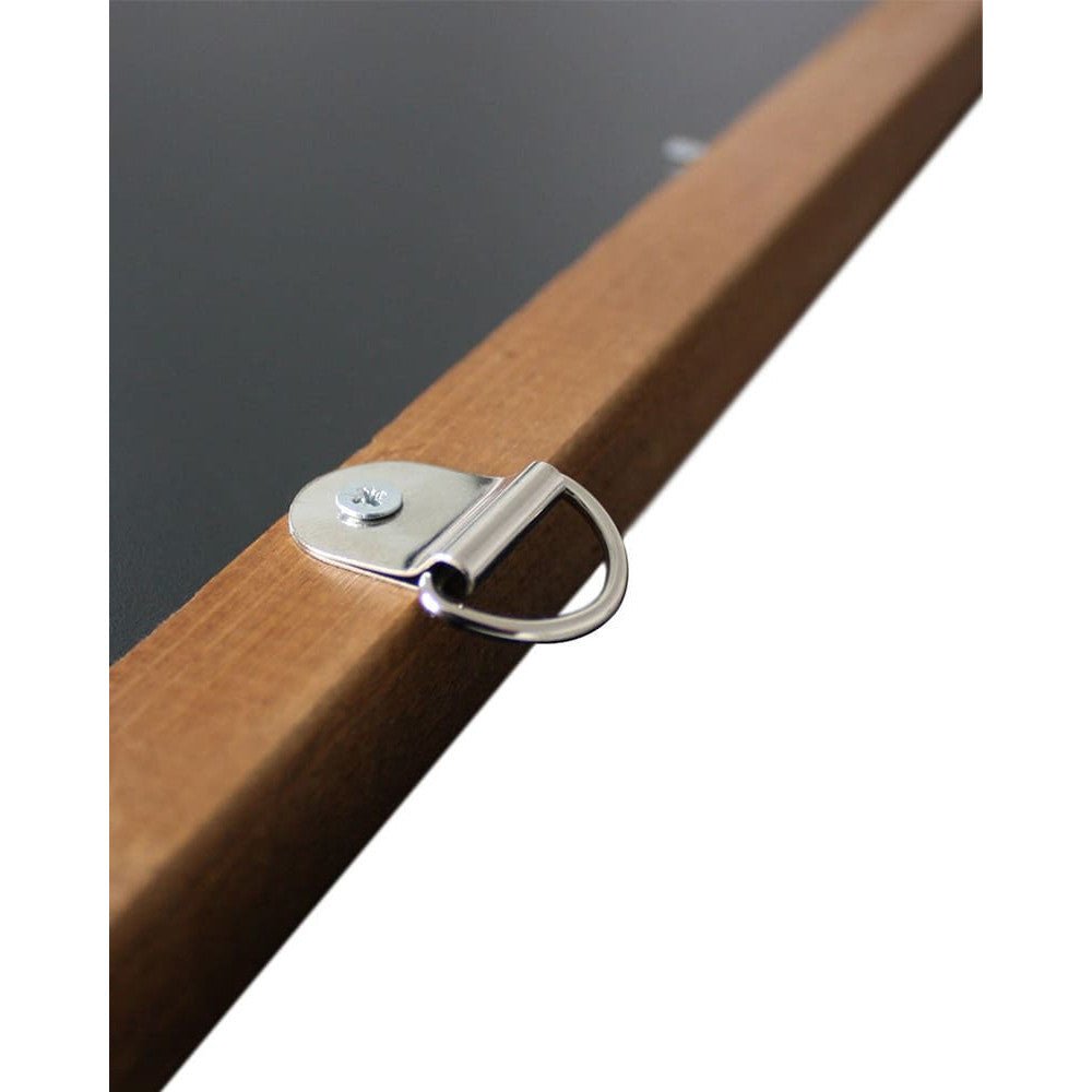 Wandkreidetafel mit Kiefer - Holzrahmen, 55x100cm, Dunkelbraun - Wandtafel - Speedjust Schweiz