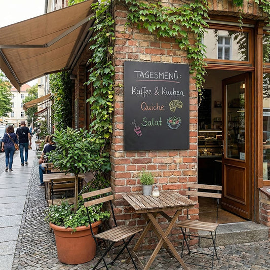 Wandkreidetafel ohne Rahmen, 90x60cm, Outdoor - Wandtafel - Speedjust Schweiz