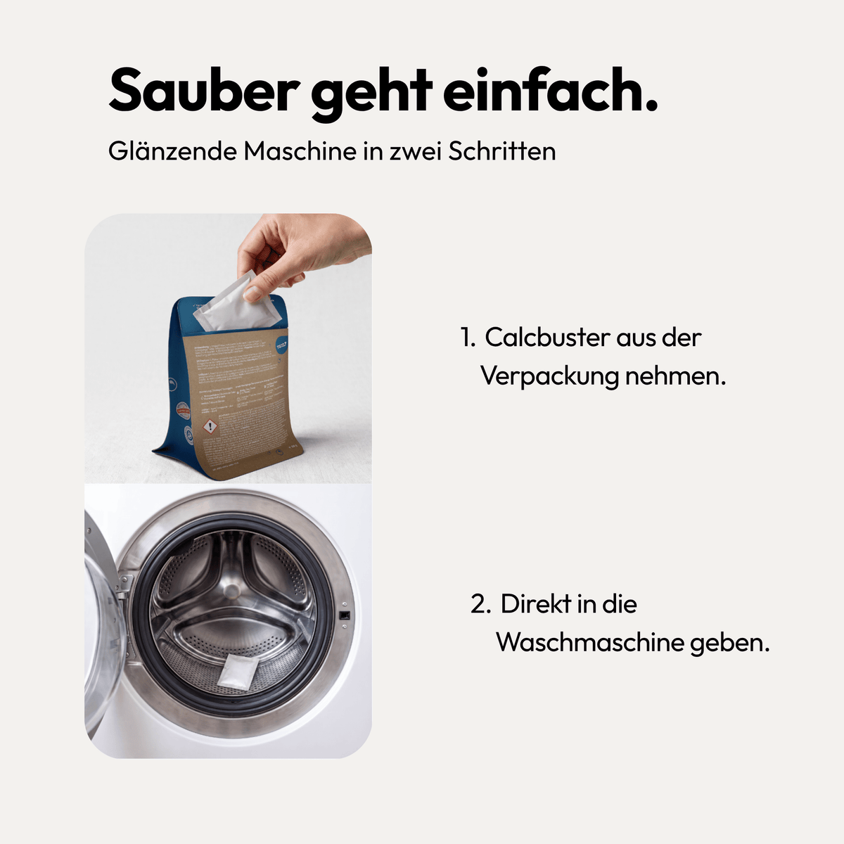 Waschmaschinen Reiniger & Entkalker - Calcbusters