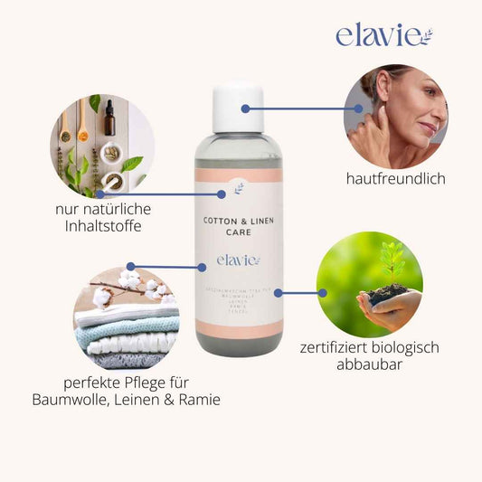 Waschmittel für Baumwolle & Leinen | hautfreundlich & biologisch abbaubar