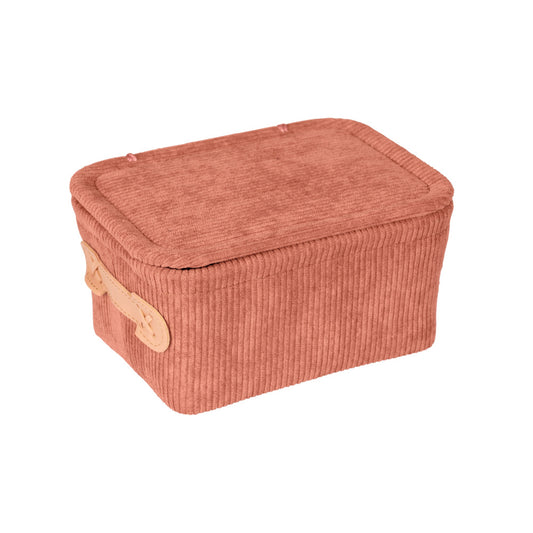 Badkorb mit Deckel Anela, altrosa