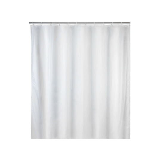 Duschvorhang Uni weiss 240x180