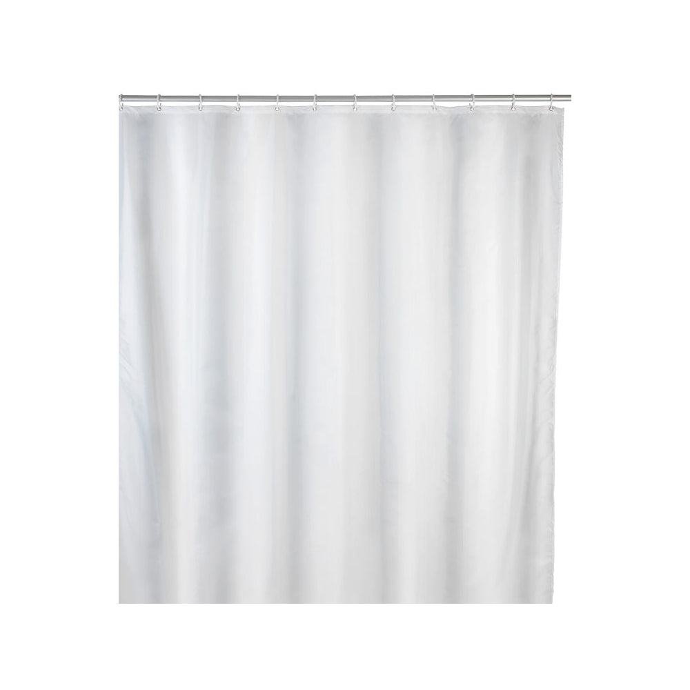Duschvorhang Uni weiss , Polyester