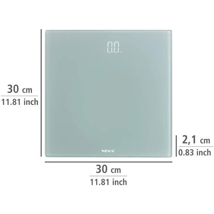 Personenwaage LED, grau