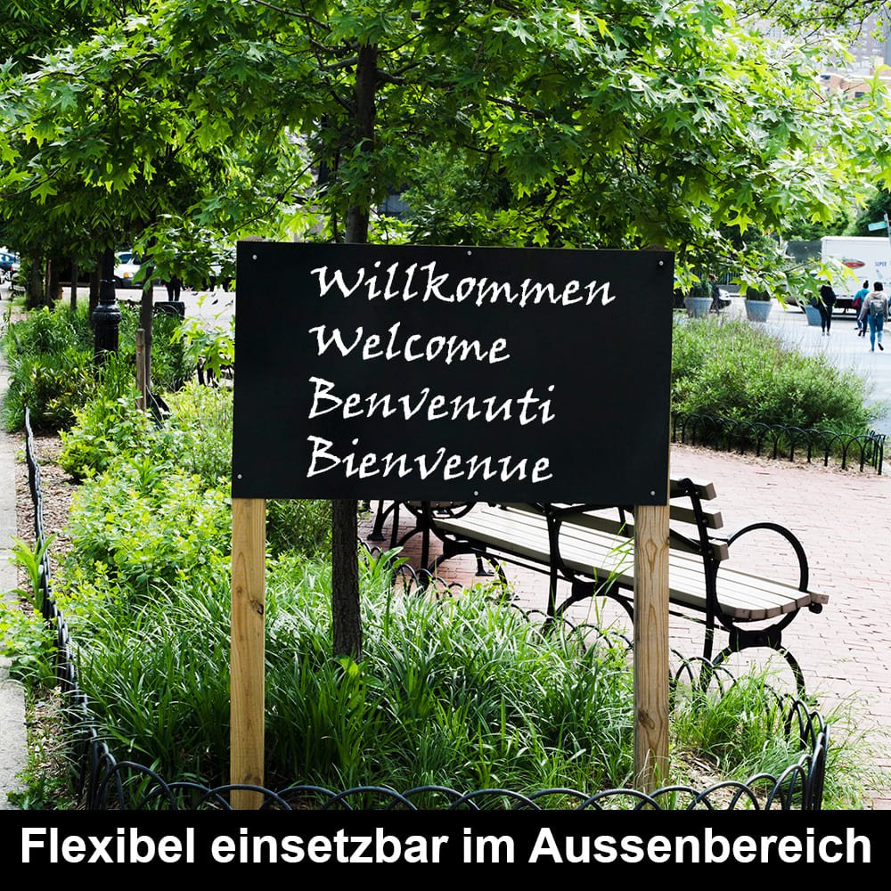 Wetterfeste Kreidetafel ohne Rahmen - Wandtafel - Speedjust Schweiz