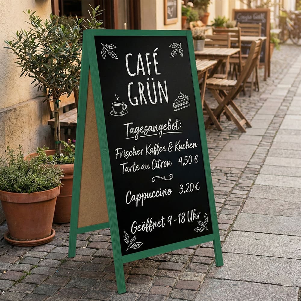 XXL Holz Kundenstopper "ColorFrame" 160x72cm, Indoor - Kundenstopper - Speedjust Schweiz