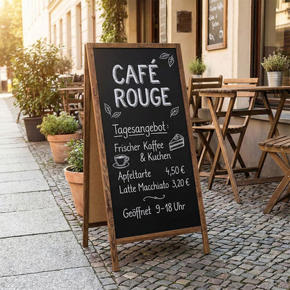 XXL Holz Kundenstopper "ColorFrame" 160x72cm, Indoor - Kundenstopper - Speedjust Schweiz