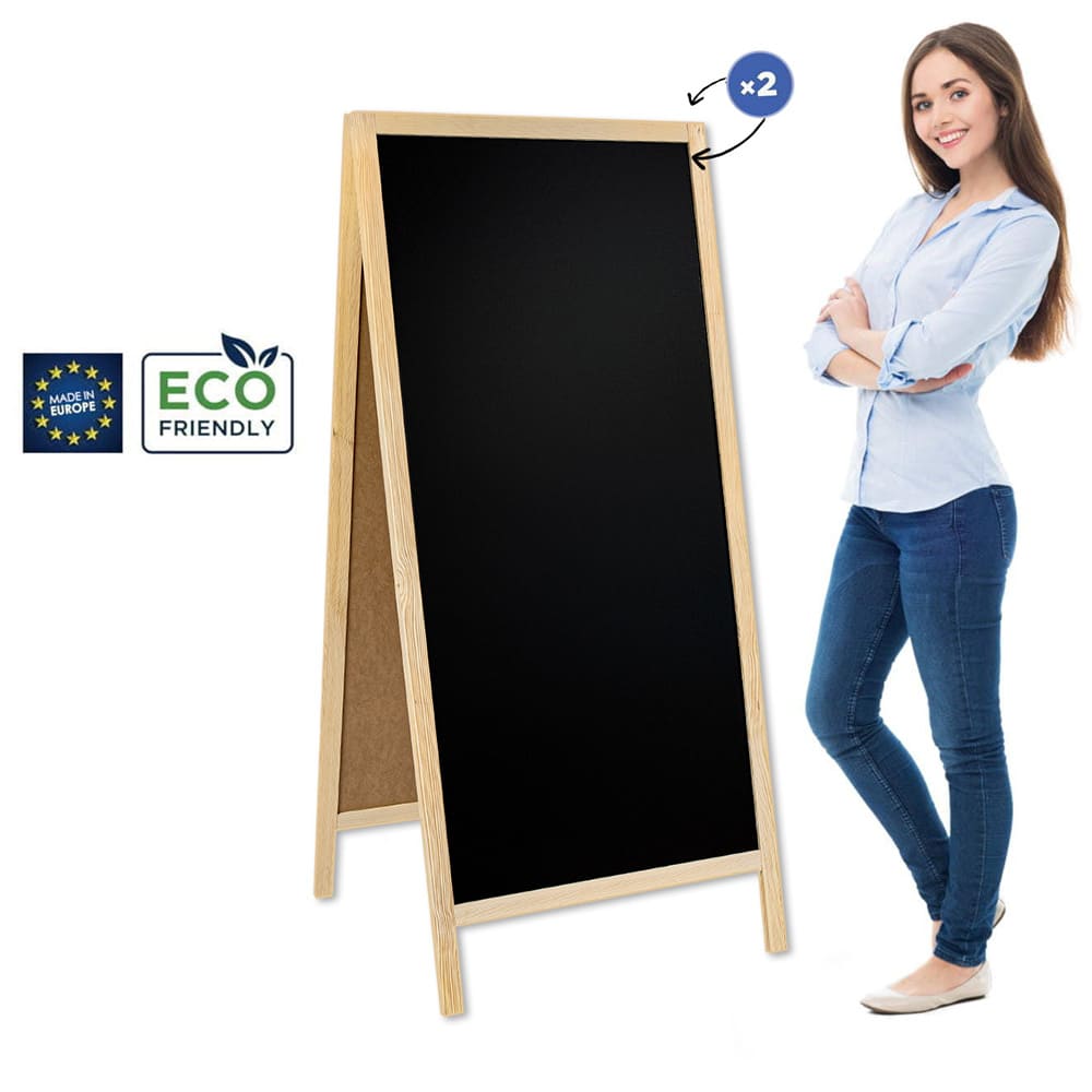 XXL Holz Kundenstopper "ColorFrame" 160x72cm, Indoor - Kundenstopper - Speedjust Schweiz