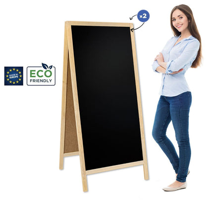 XXL Holz Kundenstopper "ColorFrame" 160x72cm, Indoor - Kundenstopper - Speedjust Schweiz