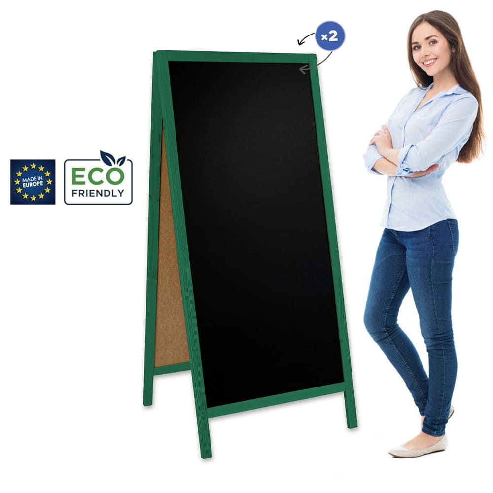 XXL Holz Kundenstopper "ColorFrame" 160x72cm, Indoor - Kundenstopper - Speedjust Schweiz