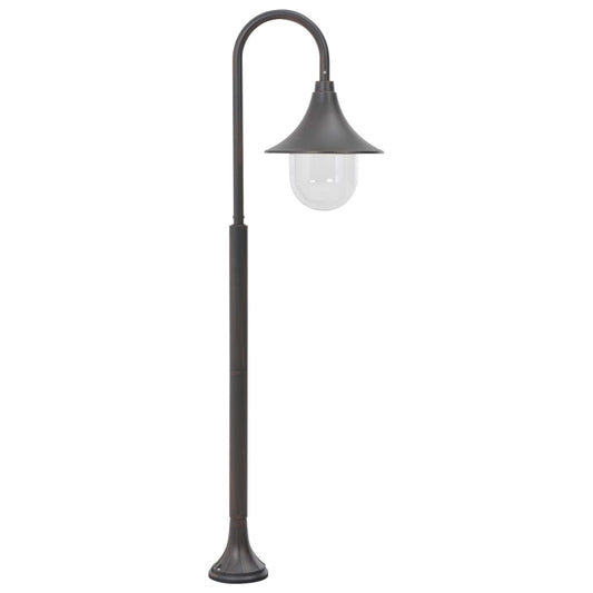 Garten-Pollerleuchte E27 120 cm Aluminium Bronzefarben