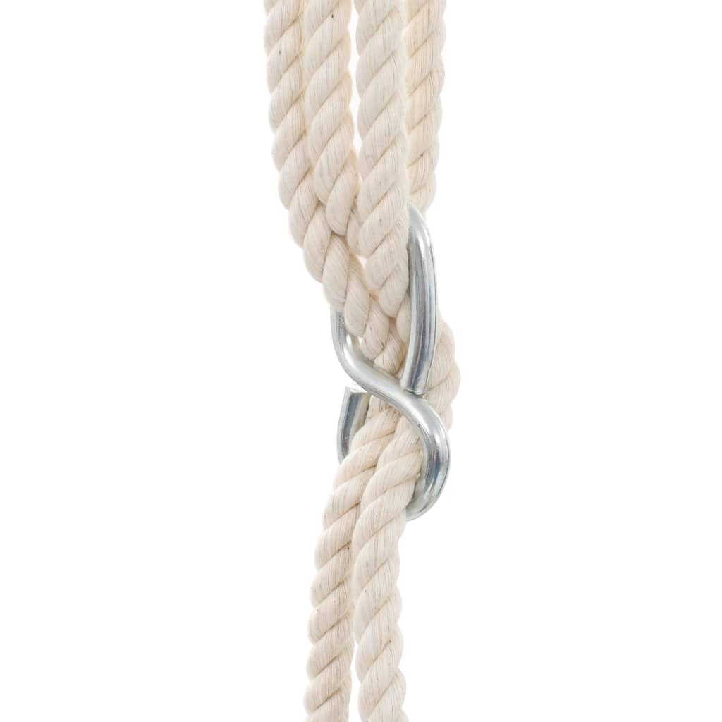 vidaXL Babyschaukel mit Sicherheitsgurt Baumwolle Holz Blau