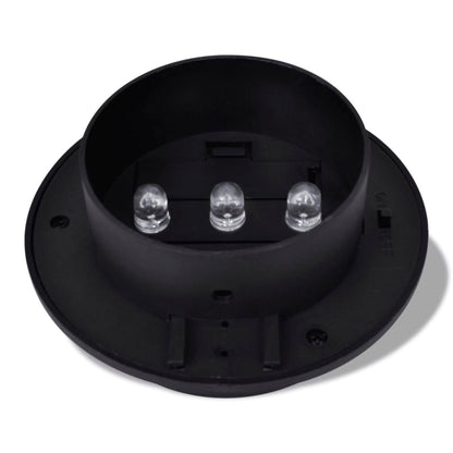 6x Außenlampe Sonnenlichtset Zaunlicht Schwarz