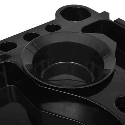 Carrello da parrucchiere in plastica con ruote