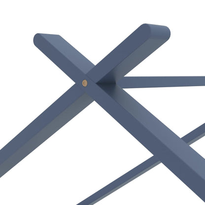 Kinder-Bettgestell Grau Massivholz Kiefer 90x200 cm