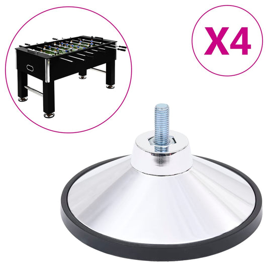 Tischfußball-Füße 4 Stk. Verchromt M10