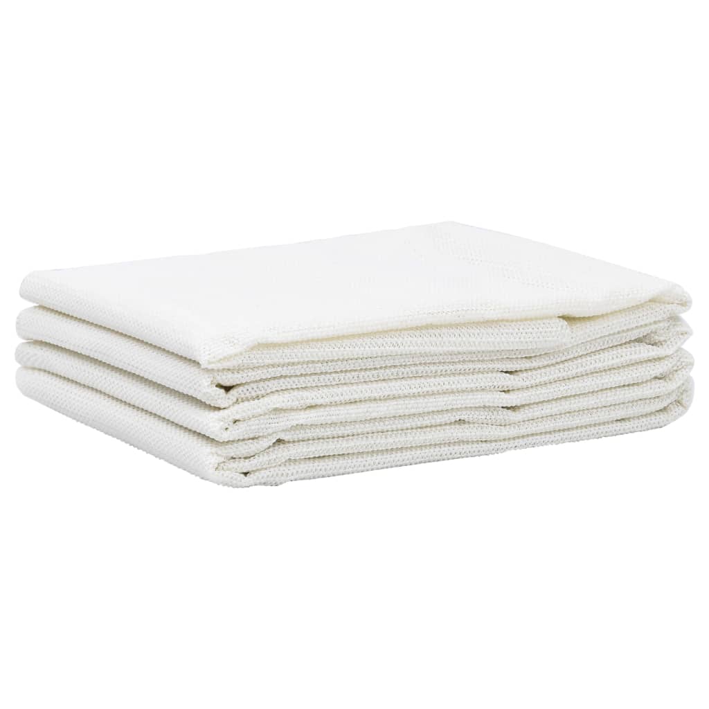 Tappeto per tenda 100x500 cm Bianco