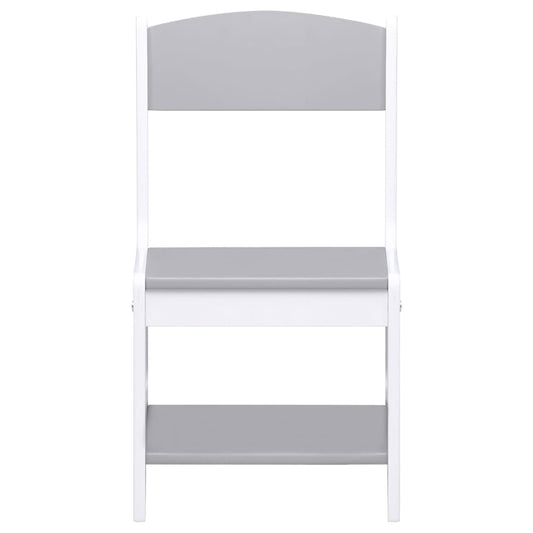 Kindertisch mit 2 Stühlen Weiß MDF