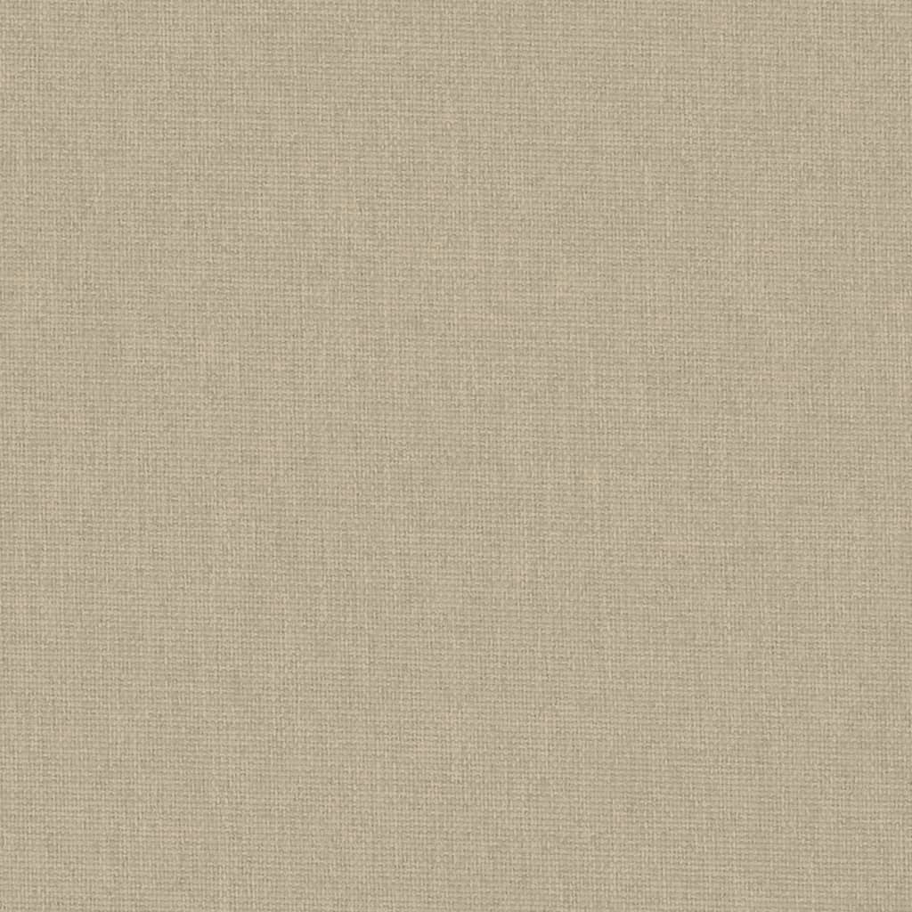 Baby-Laufstall mit Matratze Taupe Leinenstoff