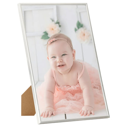 vidaXL 3 pcs Cadres photo collage pour mur ou table Argent 18 x 24 cm cm MDF