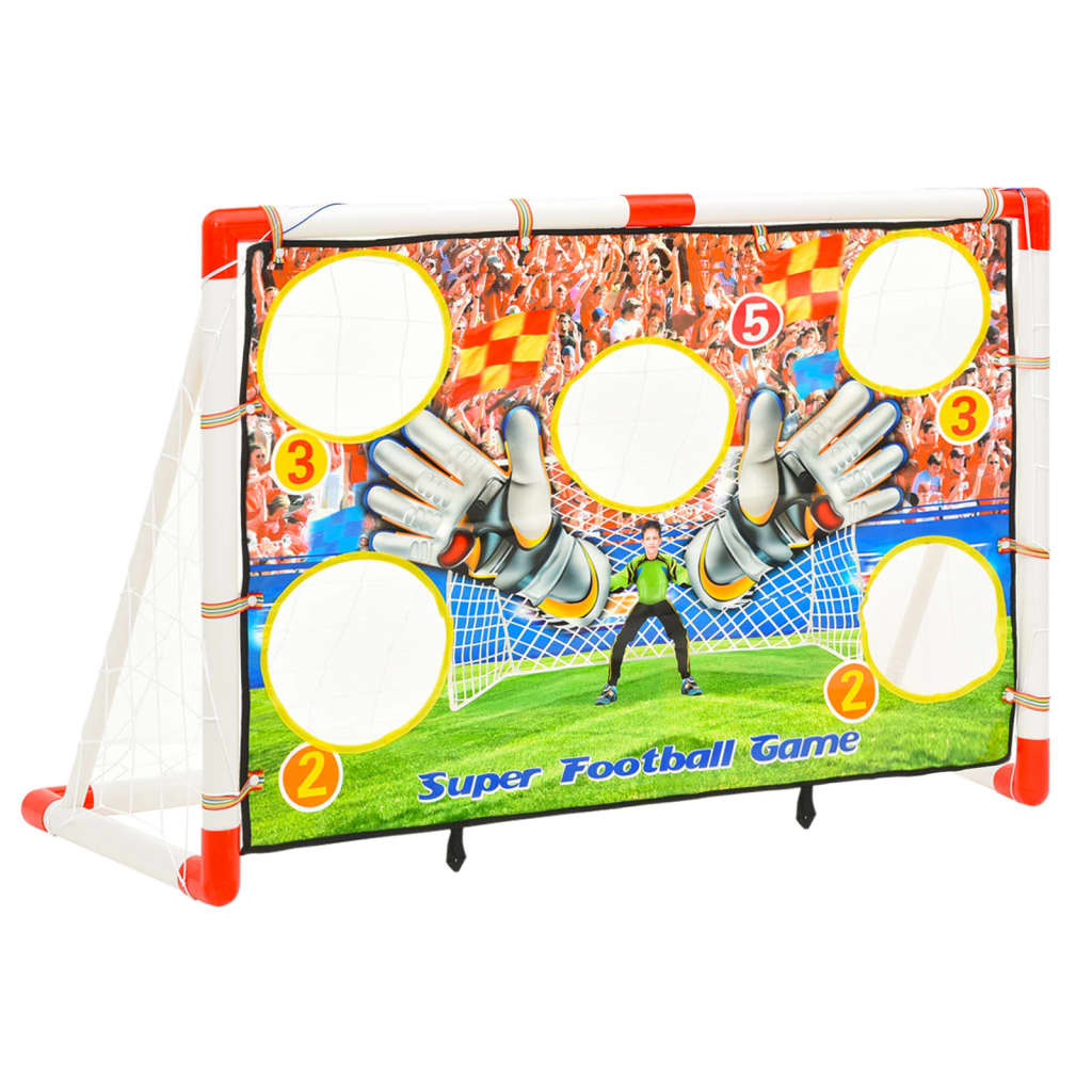 Fußballtor-Set mit Torwand 120x51x77,5 cm