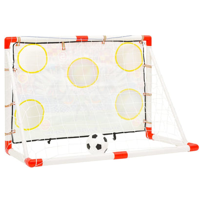 Fußballtor-Set mit Torwand 120x51x77,5 cm