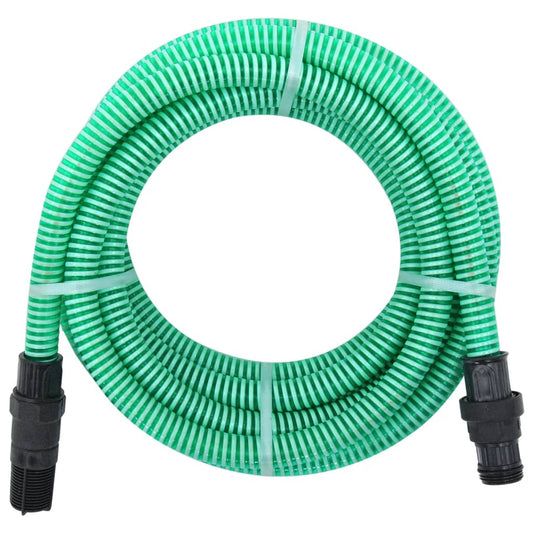 Saugschlauch mit PVC-Anschlüssen Grün 1" 4 m PVC