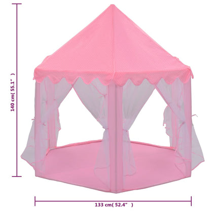 Tenda da gioco principessa con 250 palline, rosa, 133x140 cm