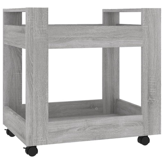 Bürowagen Grau Sonoma 60x45x60 cm Holzwerkstoff