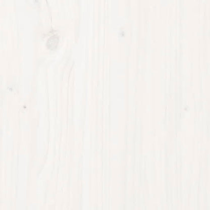 Sandkasten mit Sitzen Weiß Quadratisch Massivholz Kiefer