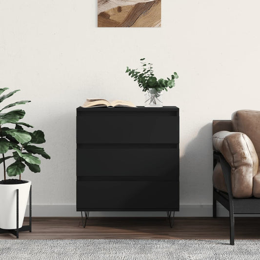 Sideboard Schwarz 60x35x70 cm Holzwerkstoff